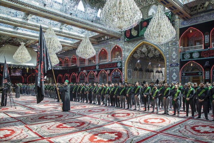 مراسيم الممارسة العبادية في صحن  مرقد أبي الفضل العباس (ع)