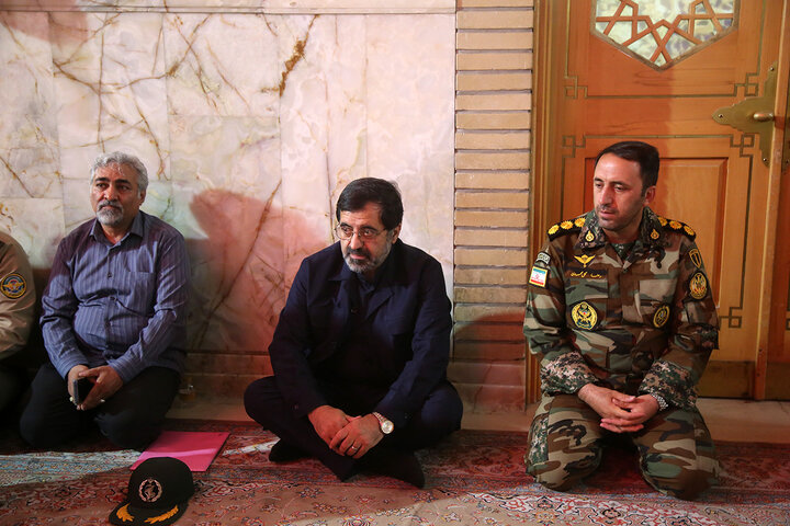 گزارش تصویری | گرامیداشت شهدای پدافند هوایی ارتش در حرم بانوی کرامت