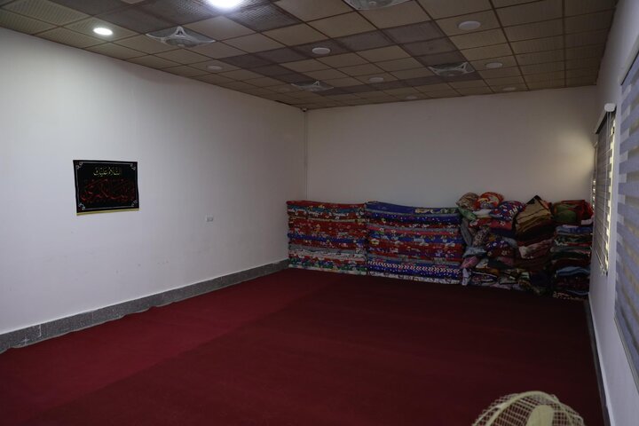 تقرير مصور/ العتبة العباسية المقدسة تواصل أعمال تهيئة مجموعة مواكب أم البنين (عليها السلام) لخدمة زائري الأربعين