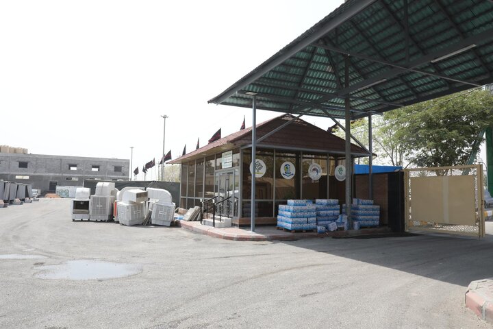 تقرير مصور/ العتبة العباسية المقدسة تواصل أعمال تهيئة مجموعة مواكب أم البنين (عليها السلام) لخدمة زائري الأربعين