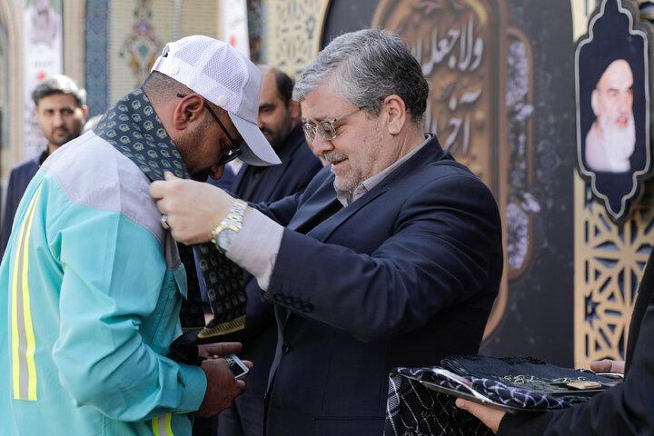 تقرير مصور/ مراسم إذن خدمة خُدّام المدینة في الأربعين الحسیني