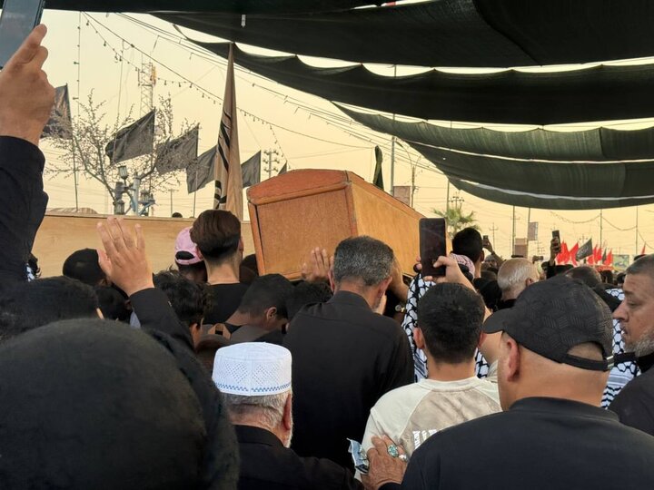 تقرير مصور/ تشييع 3 زوار غرقوا في أحد الأنهار بينهم إيرانيان في العراق