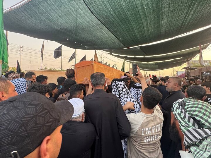 تقرير مصور/ تشييع 3 زوار غرقوا في أحد الأنهار بينهم إيرانيان في العراق