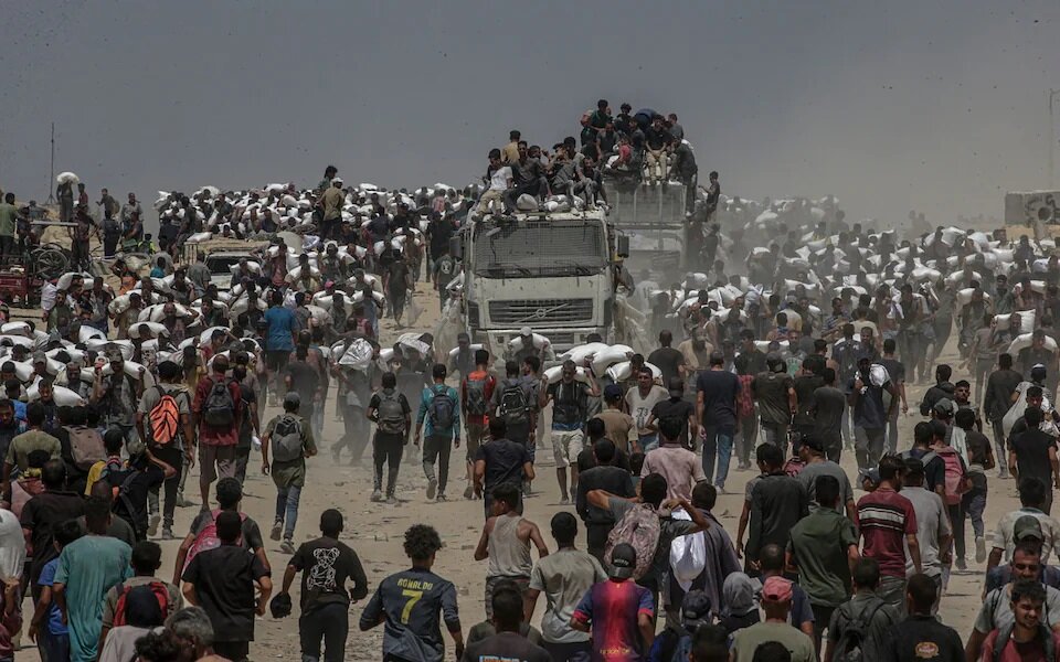 تصویری از فاجعه انسانی در غزه از فضا قابل مشاهده است