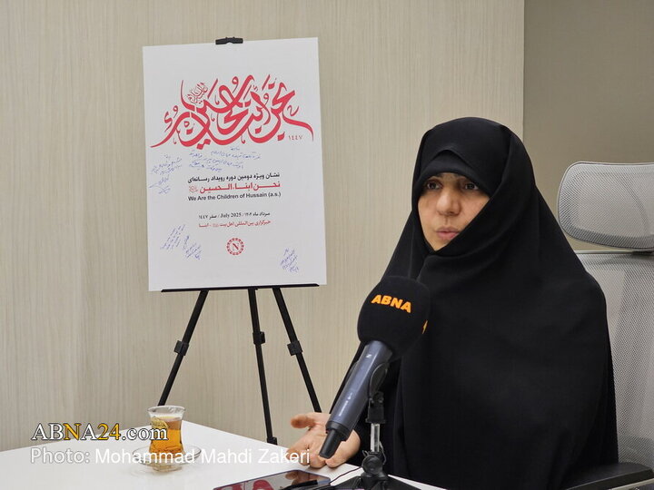 حضور همسر شهید محمد خاکی و مادر شهید نوجوان محمدحسین خاکی از شهدای جنگ 12 روزه، در خبرگزاری اهل‌بیت(ع) ـ ابنا