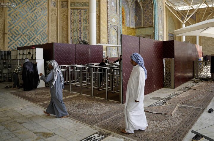 تقرير مصور/ العتبة العلويّة تضع خطة أمنية شاملة في حرم أمير المؤمنين (ع) خدمةً لزائري الأربعين