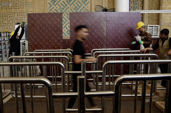 تقرير مصور/ العتبة العلويّة تضع خطة أمنية شاملة في حرم أمير المؤمنين (ع) خدمةً لزائري الأربعين