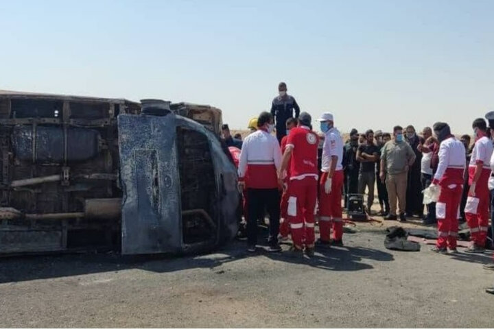 واژگونی خودرو حامل زائران ایرانی در عراق 14 مجروح و یک فوتی به جا گذاشت + لیست اسامی