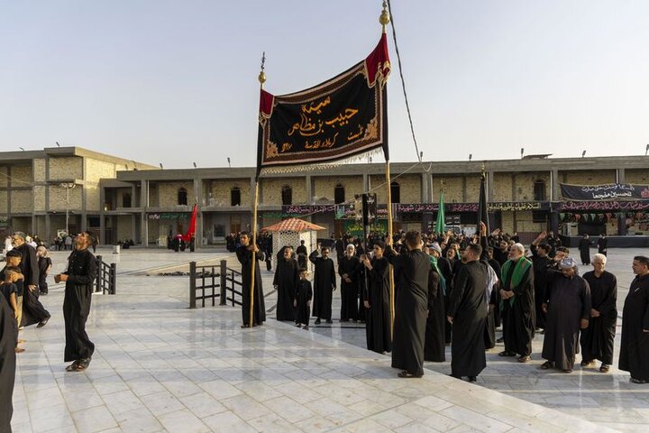 أحياء  ذكرى شهادة الإمام الحسن عند مزار العلوية الشريفة (عليهما السلام)