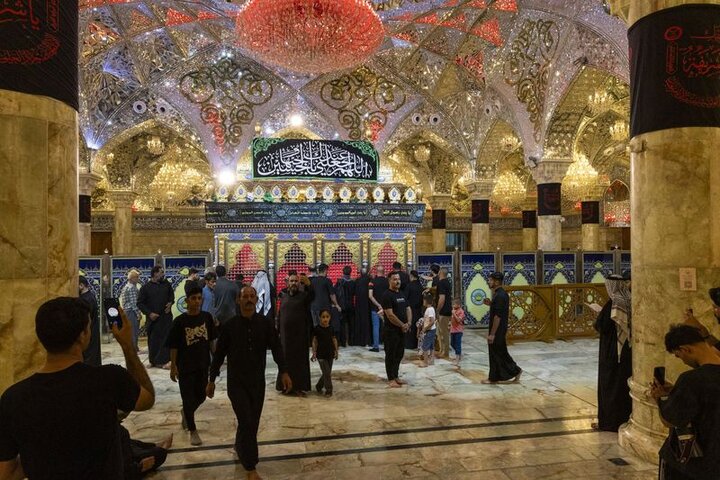 أحياء  ذكرى شهادة الإمام الحسن عند مزار العلوية الشريفة (عليهما السلام)