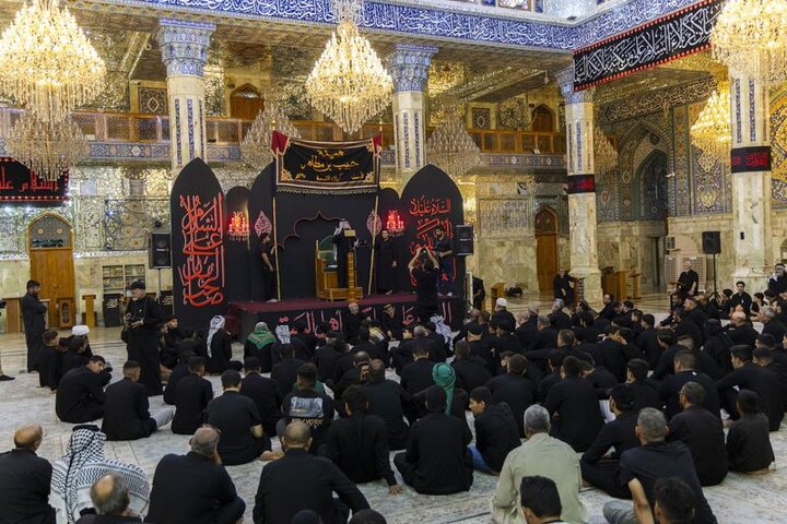 أحياء  ذكرى شهادة الإمام الحسن عند مزار العلوية الشريفة (عليهما السلام)