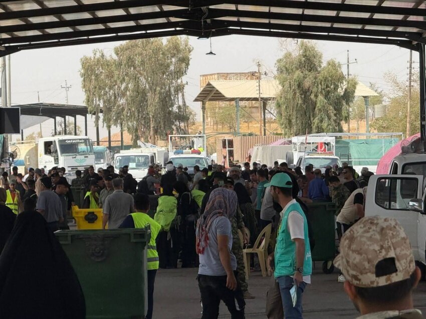 استقرار ۵۴ موکب عراقی در مرز خسروی برای خدمت‌رسانی به زائران ایرانی اربعین