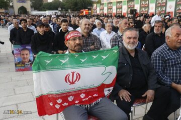 Təbrizdə İranın 12 günlük Müqəddəs Müdafiəsi zamnaı şəhid olduğu “İqtidar Şəhidləri”nin 40 mərasimi keçirildi \ FOTO