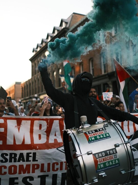 مظاهرة حاشدة في مدينة أوتاوا الكندية نصرة لفلسطين