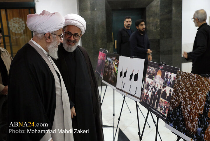 بازدید دبیرکل مجمع جهانی اهل‌بیت(ع) از نمایشگاه «اربعین در قاب تصویر»