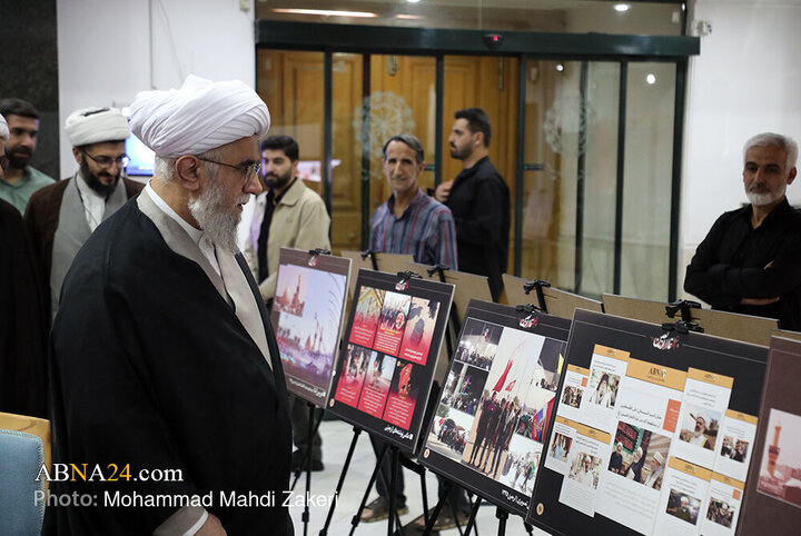 بازدید دبیرکل مجمع جهانی اهل‌بیت(ع) از نمایشگاه «اربعین در قاب تصویر»