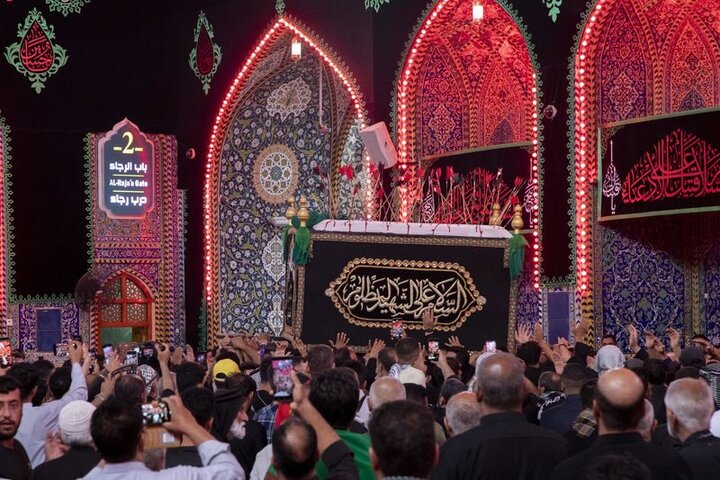 تشييع النعش الرمزي للإمام الحسن (عليه السلام) في كربلاء المقدسة