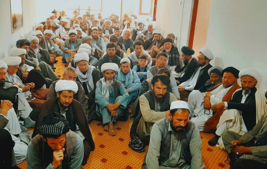 بزرگداشت سالروز شهادت امام حسن(ع) در دفتر آیت‌الله‌ فیاض در استان بامیان افغانستان