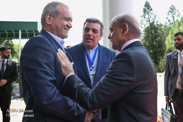 استقبال رسمی نخست وزیر پاکستان از دکتر پزشکیان