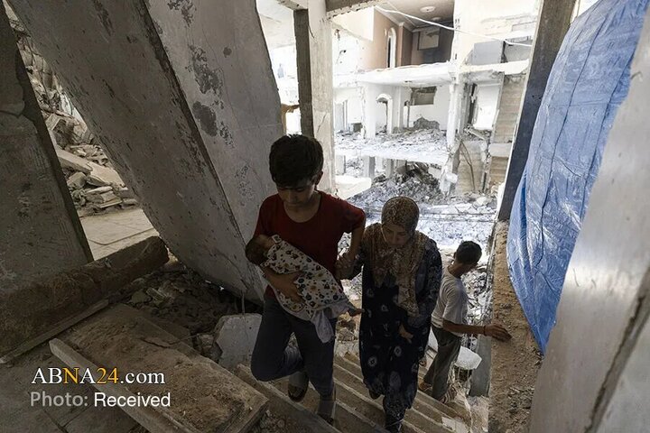 مقاومت مادرانه در ویرانه های غزه