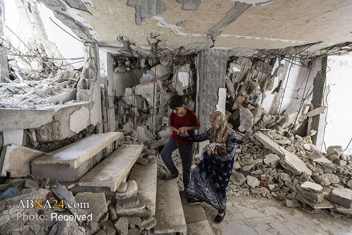 مقاومت مادرانه در ویرانه های غزه