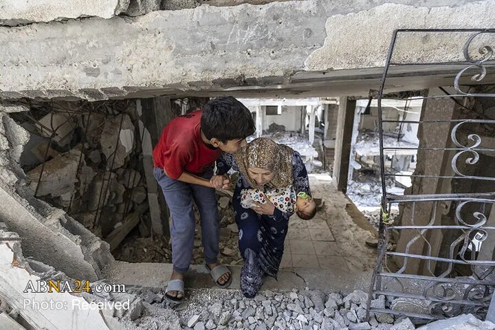 مقاومت مادرانه در ویرانه های غزه