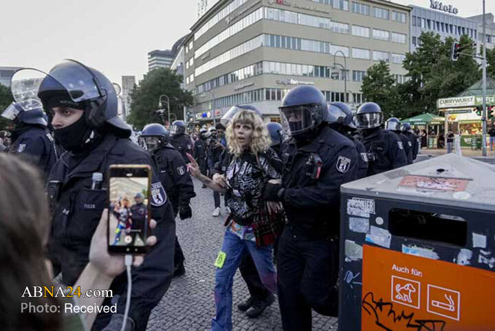 Foto/Alman Polisinin Filistin Göstericilerine Karşı Sert Tutumu