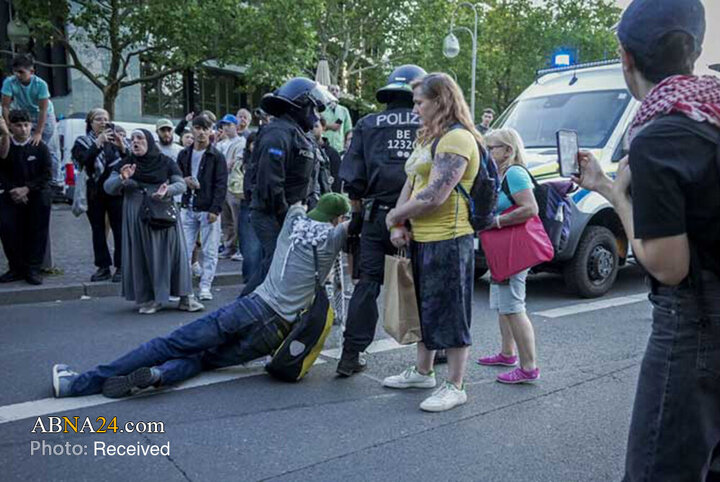Foto/Alman Polisinin Filistin Göstericilerine Karşı Sert Tutumu