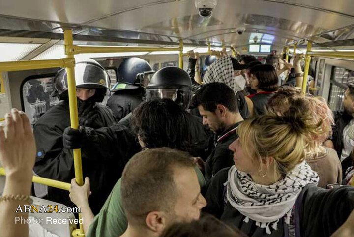 Foto/Alman Polisinin Filistin Göstericilerine Karşı Sert Tutumu