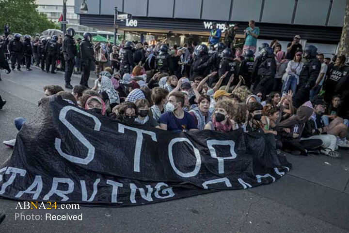 Foto/Alman Polisinin Filistin Göstericilerine Karşı Sert Tutumu