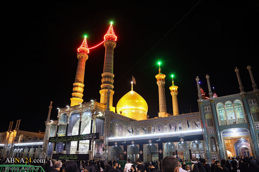 مراسم عزاداری دهه دوم صفر در حرم بانوی کرامت