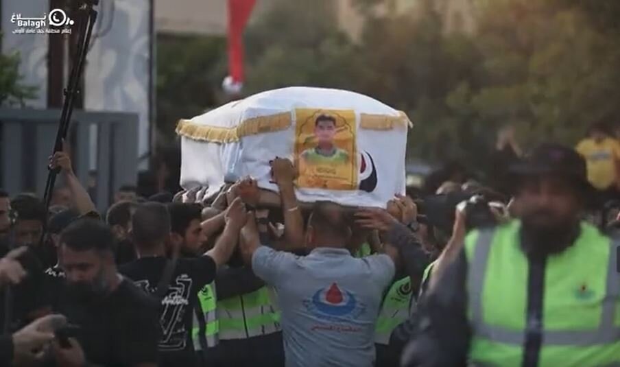 Video: Funeral Procession of Hezbollah Martyr 'Haitham Al-Jishi' in Town of Al-Bazouriyeh, Southern Lebanon