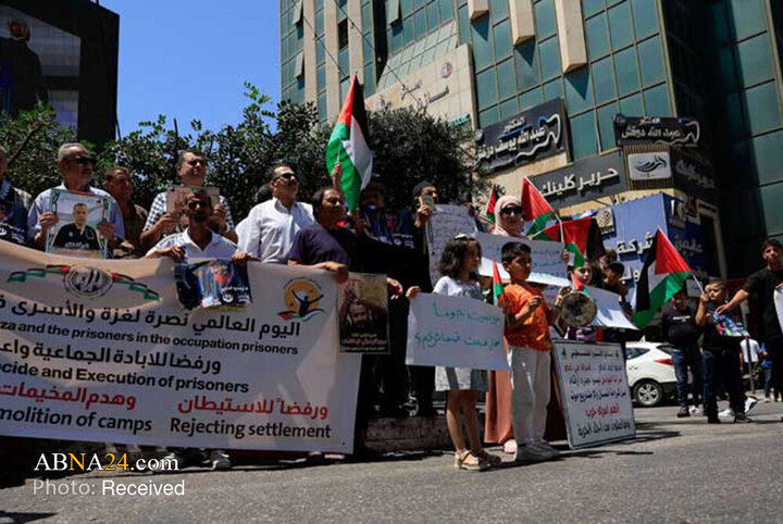 حمایت گسترده فلسطینیان کرانه باختری از غزه