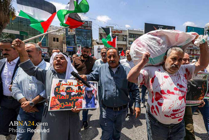 حمایت گسترده فلسطینیان کرانه باختری از غزه