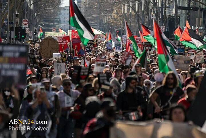 تظاهرات بی‌سابقه صدها هزار نفر از حامیان فلسطین در سیدنی