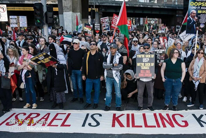 تظاهرات بی‌سابقه صدها هزار نفر از حامیان فلسطین در سیدنی