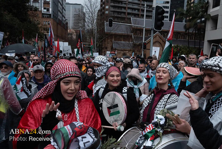 تظاهرات بی‌سابقه صدها هزار نفر از حامیان فلسطین در سیدنی