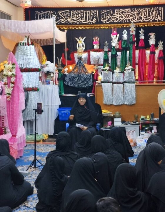 ပြည် ရှီအဟ် အေမာမ်ဘာရာ တွင် သခင်မလေး ဘီဘီစကီနဟ် (စ.အ) ၏ မဂျ်လစ် ပြုလုပ် ။ ။ Photos