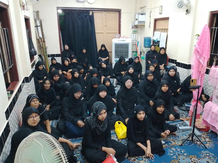 ပြည် ရှီအဟ် အေမာမ်ဘာရာ တွင် သခင်မလေး ဘီဘီစကီနဟ် (စ.အ) ၏ မဂျ်လစ် ပြုလုပ် ။ ။ Photos