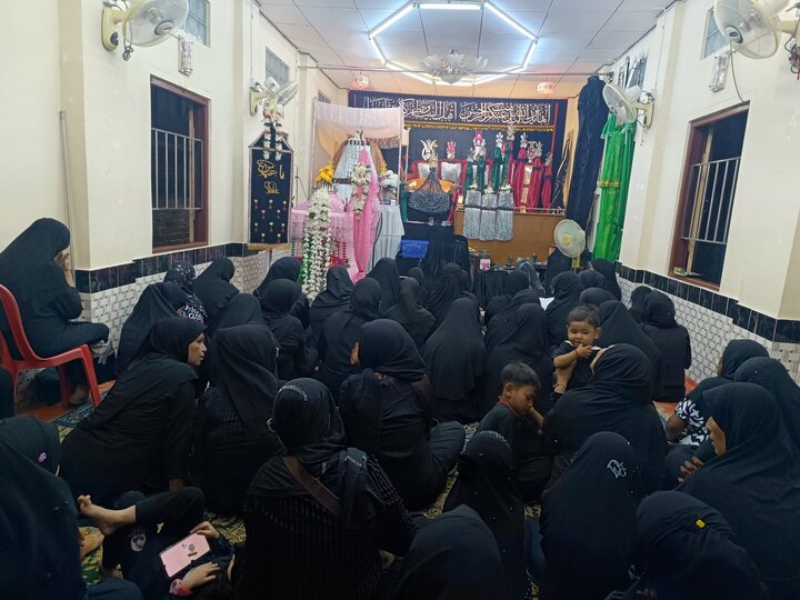 ပြည် ရှီအဟ် အေမာမ်ဘာရာ တွင် သခင်မလေး ဘီဘီစကီနဟ် (စ.အ) ၏ မဂျ်လစ် ပြုလုပ် ။ ။ Photos