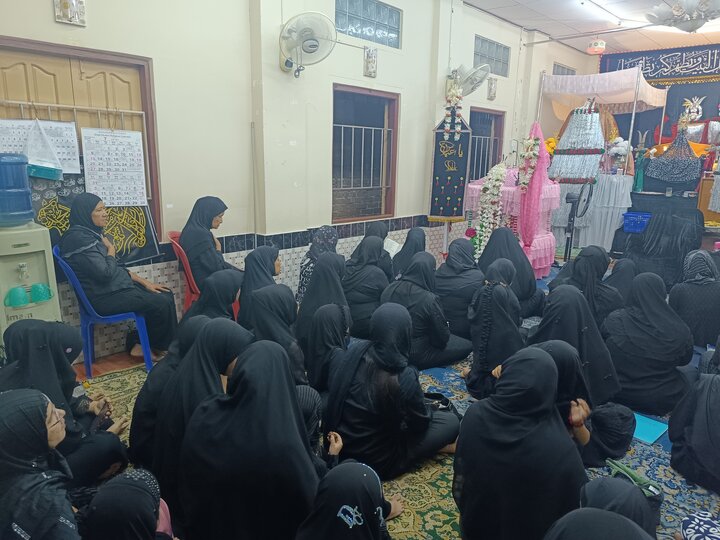 ပြည် ရှီအဟ် အေမာမ်ဘာရာ တွင် သခင်မလေး ဘီဘီစကီနဟ် (စ.အ) ၏ မဂျ်လစ် ပြုလုပ် ။ ။ Photos