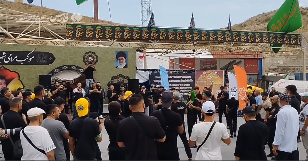 ویڈیو | بازرگان کی سرحد پر اربعین کے لئے عراق کی طرف جاتے ہوئے جارجیا کے زائرین کی عزاداری