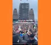 Video | Avstraliyada Fələstin tərəfdarlarının 300 min nəfərlik möhtəşəm ANTİ-SİONİST mitinqi