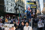 Ulat na May Larawan  Walang Kapantay na Demonstrasyon ng Daang Libong Tagasuporta ng Palestina sa Sydney