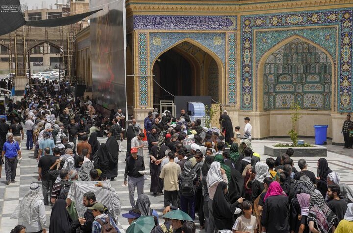 تقرير مصور/ مضيف العتبة العلويّة المقدّسة يقدّم خدمات مستمرّة لزائري أربعينية الإمام الحسين (ع)