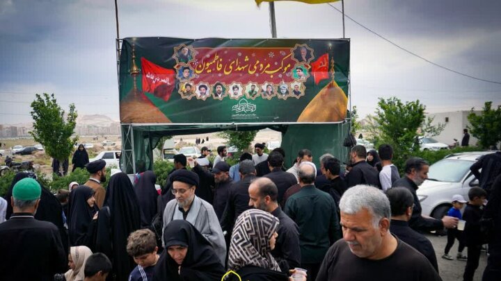 ویدئو | موکب شهدای فاطمیون در مرز شلمچه