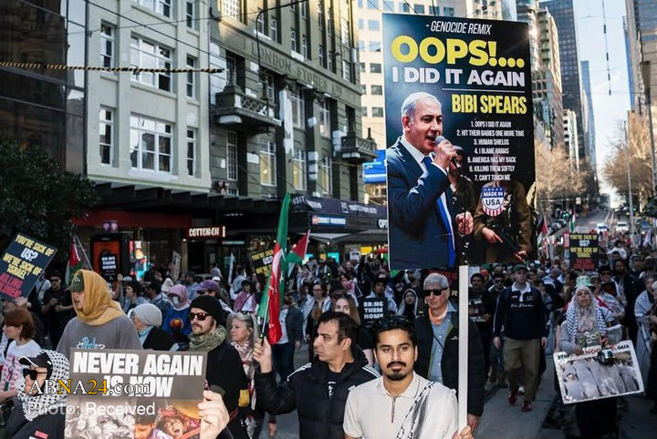 Foto / Sidney'de Filistin Destekçileri Tarafından Eşi Görülmemiş Gösteri