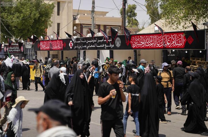 تقرير مصور/ موقع عمار بن ياسر يقدم 45 ألف وجبة يوميًّا لزائري الأربعين