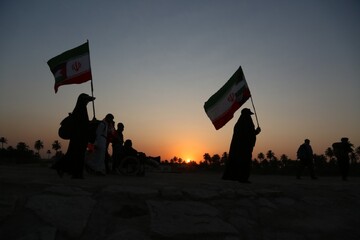 گزارش تصویری | پیاده روی زائران اربعین حسینی _ ۱