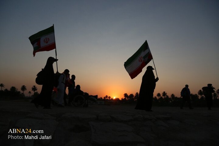 گزارش تصویری | پیاده روی زائران اربعین حسینی